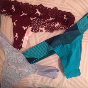 3 new vs Pink Thongs, Small